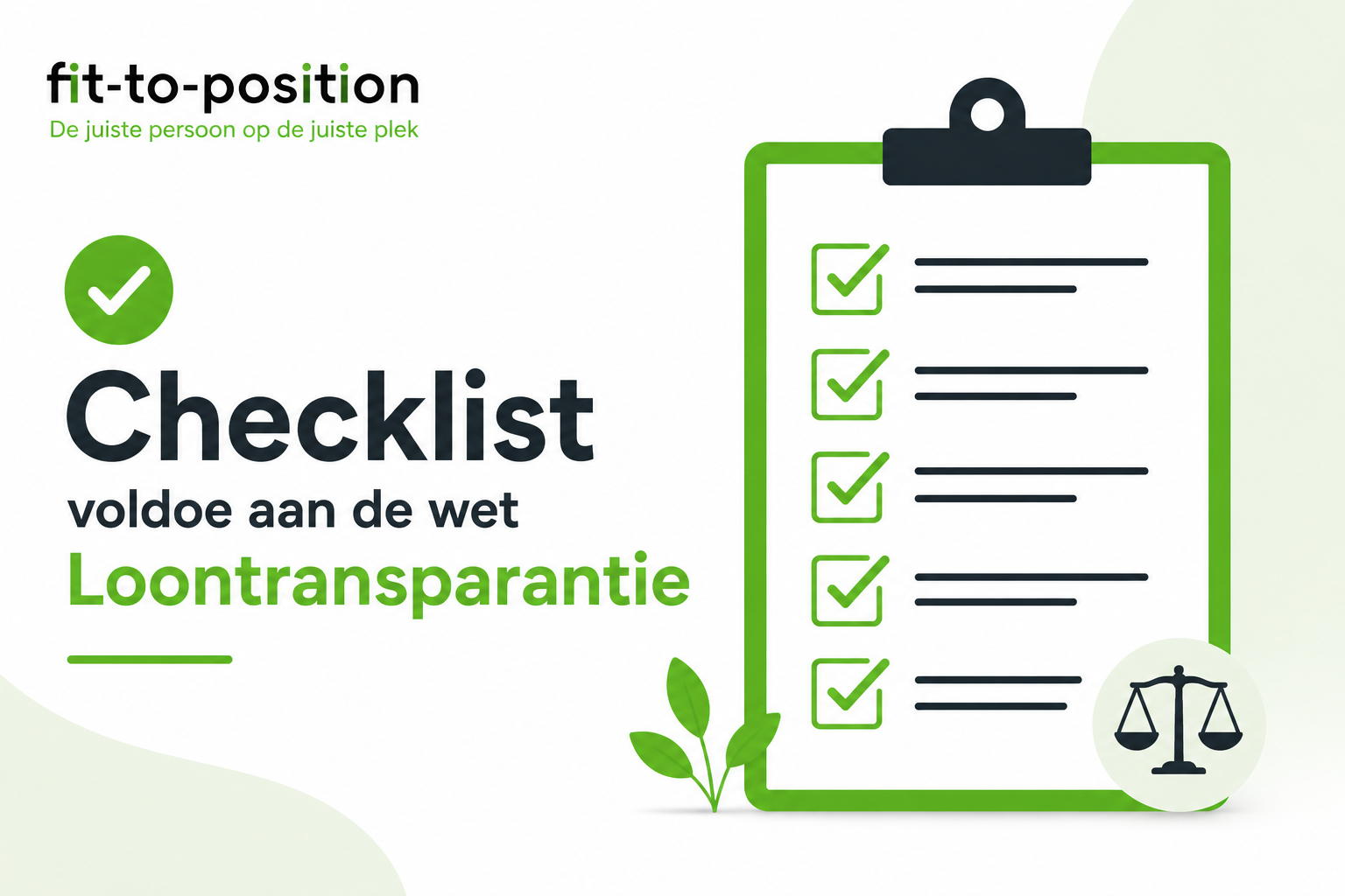 Checklist wet Loontransparantie Fit-to-Position